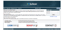 Tablet Screenshot of affiliatecenter.hostrocket.com