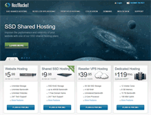 Tablet Screenshot of hostrocket.com